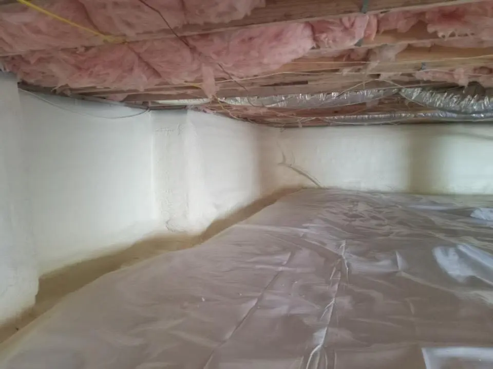 Crawl space encapsulation with closed-cell spray foam for Metal Roof Coating in Deming
